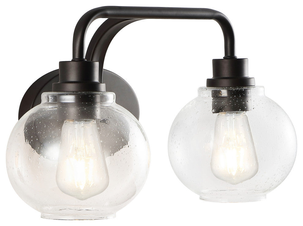 Sandrine Iron LED Vanity Light, Oil Rubbed Bronze, 2 Bulb