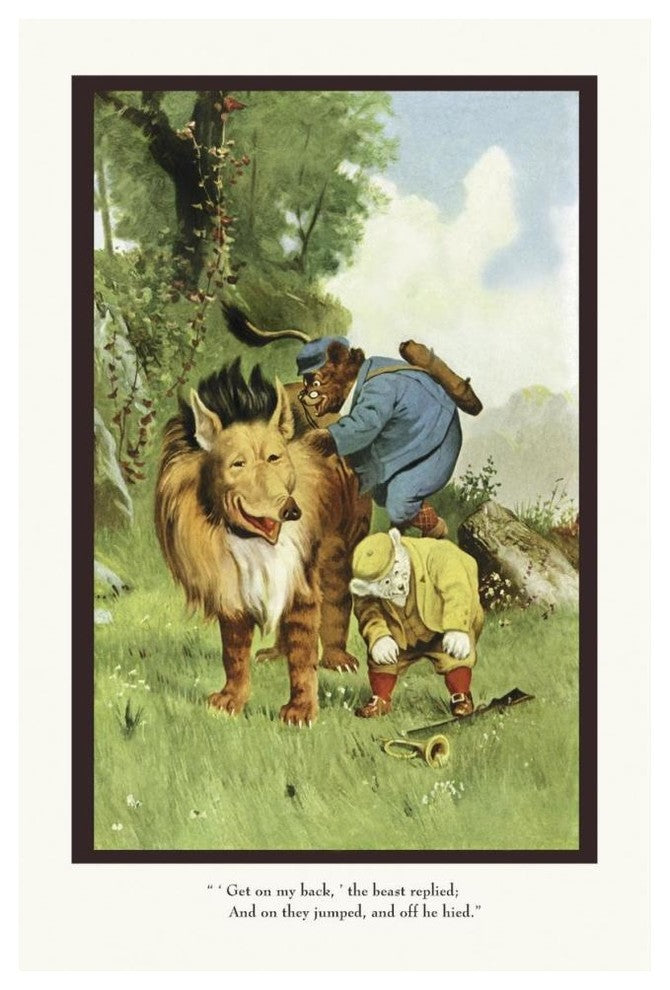 "Teddy Roosevelt's Bears: Get On My Back" Paper Print by R.K. Culver, 42"x62"