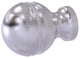 1" Beaded Cabinet Knob, Satin Chrome