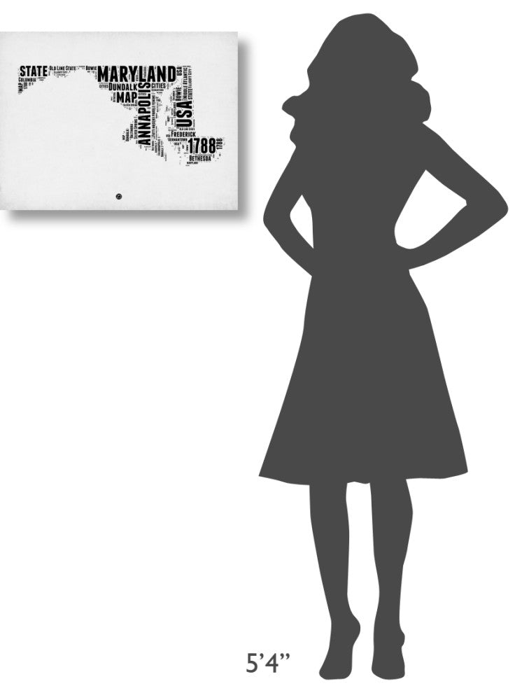 "Maryland Word Cloud 2" Fine Art Print