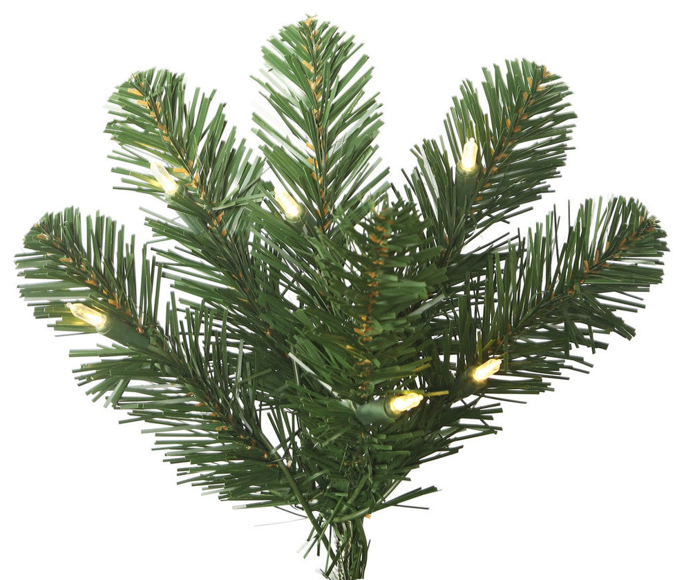Vickerman C164066Led 6.5' Oregon Fir Slim Christmas Tree, Warm White Lights