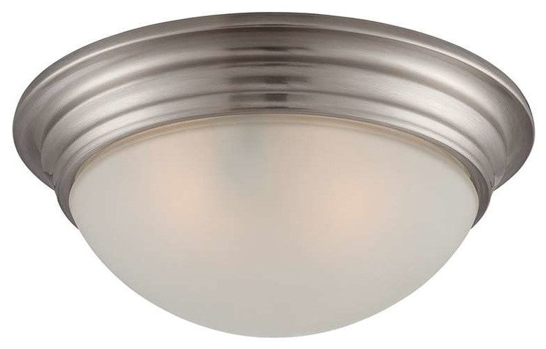 11" Flush Mount, Satin Nickel