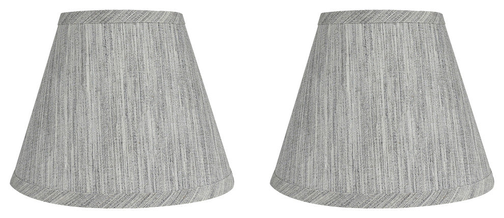 Hardback Faux Silk Coolie Lamp Shade, 5x9x7", Cream, Storm, Set of 2