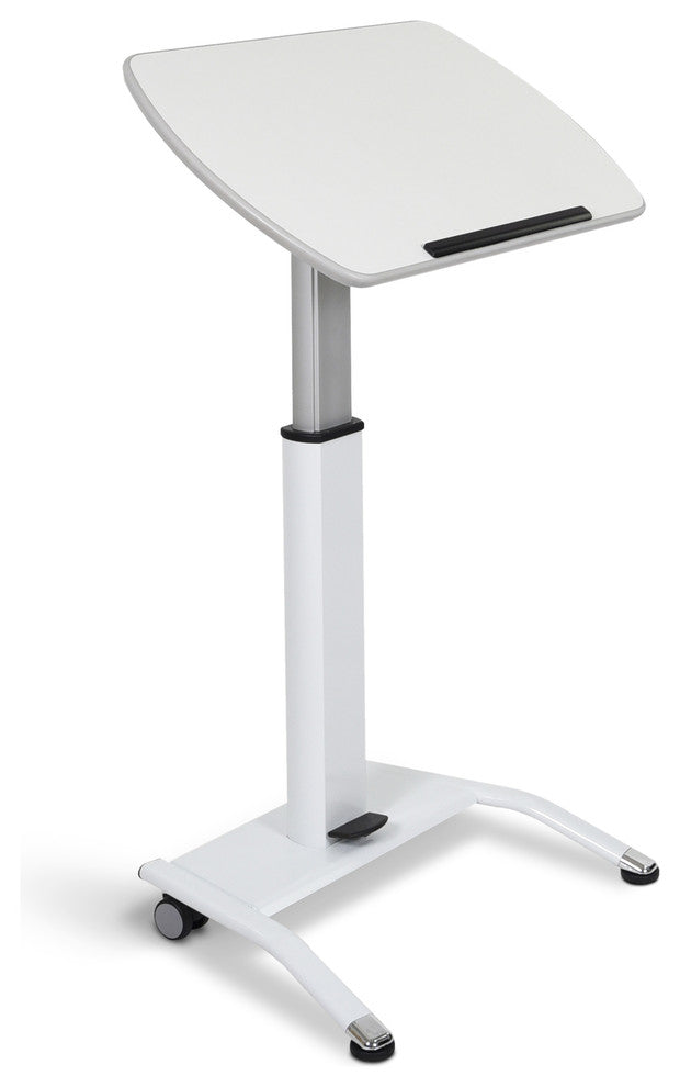 Luxor LX-PNADJ-WH Pnematic Height Adjustable Lectern