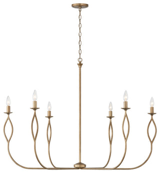 Cohen Six Light Chandelier in Mystic Luster