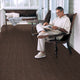 Indoor Outdoor Double-Ribbed Carpet WithSkid-Resistant Back Brown 6' X 45'