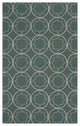 Surya Rain RAI-1093 9'x12' Rug, Teal/Sage/Taupe