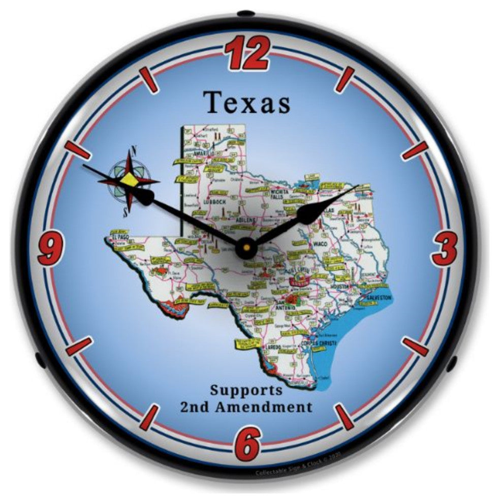 N20031066 Texas Supports the 2nd Amendment Clock