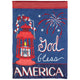 Flag God Bless America Lantern 29x42