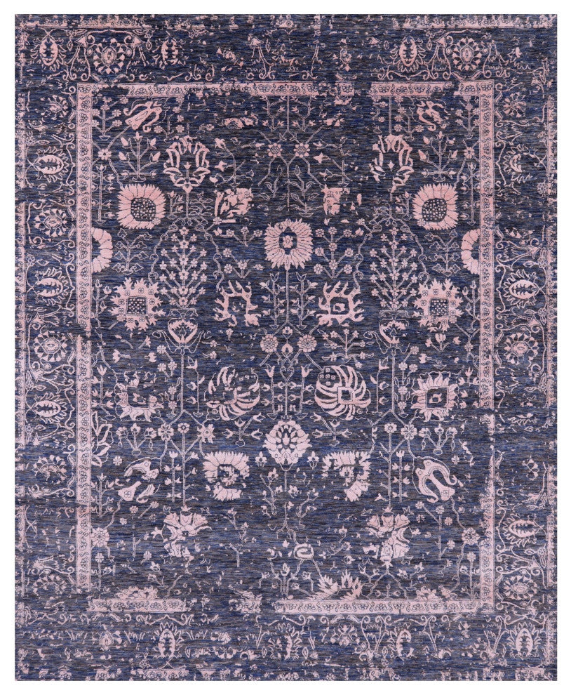 Wool & Silk Hand Knotted Persian Rug 8' 1" X 10' 2" - Q15772