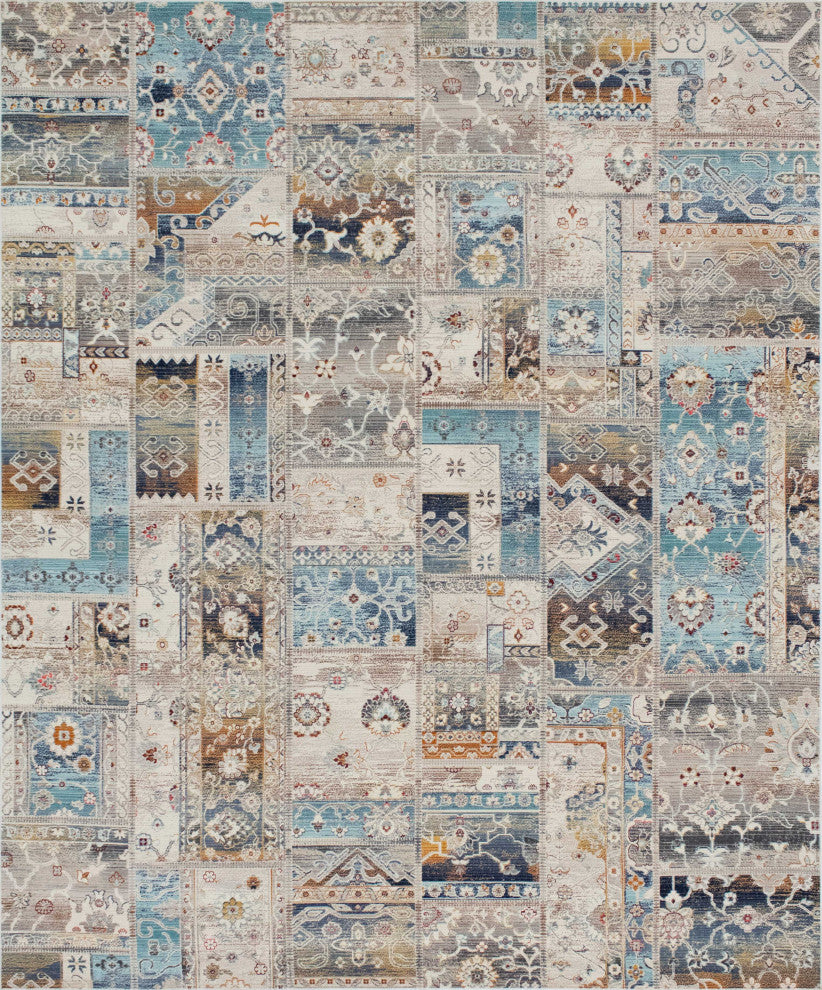 Noori Rug Low-Pile Cecil Ivory/Blue Rug