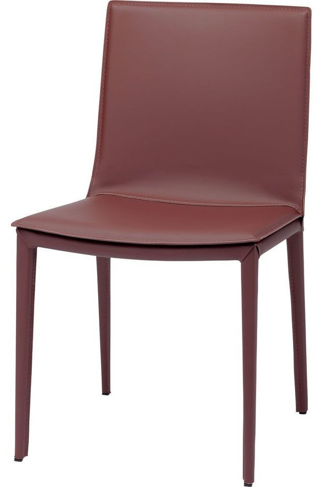 Nuevo Living Palma Dining Chair, Bordeaux Leather