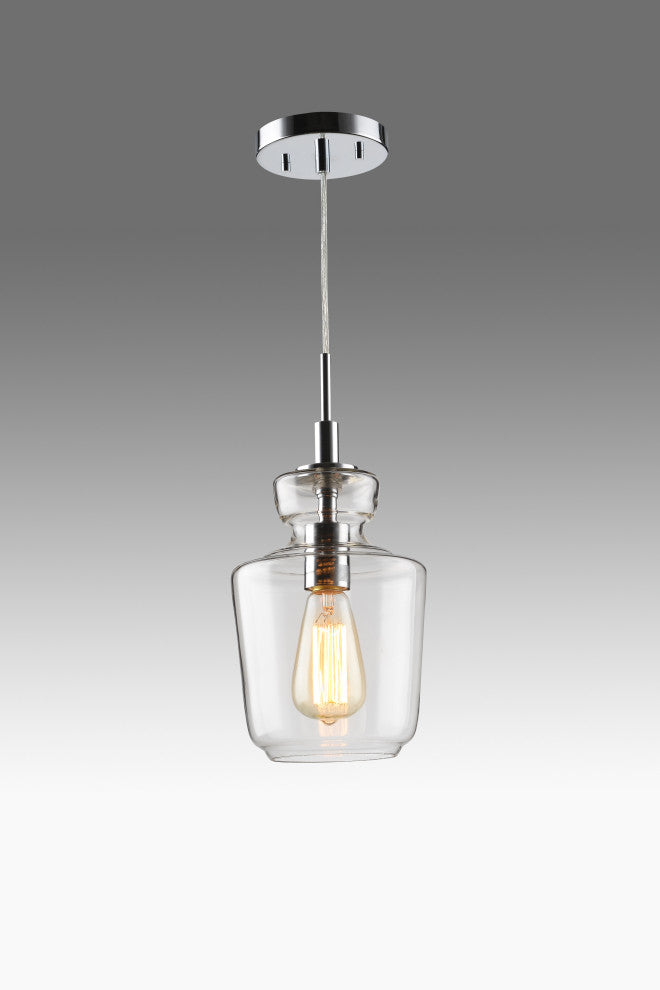 Woodbridge Lighting Sonya Jar Glass Pendants, Mini-Pendant