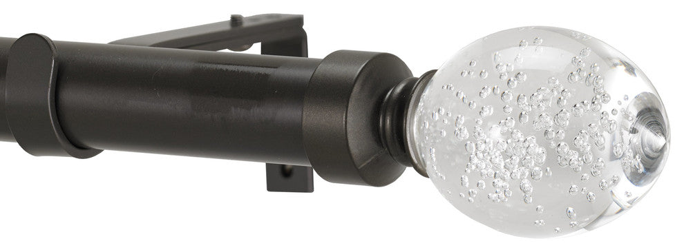 Trans Lu Non-Telescoping Curtain Rod, Oil Rubbed Bronze, 96''