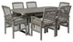 7-Piece Classic Outdoor Patio Dining Set, Gray Wash