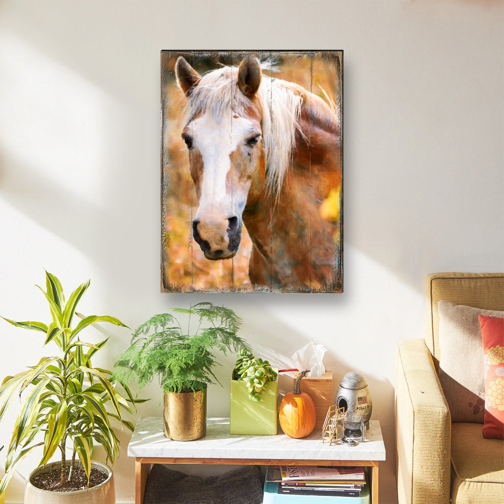 Horsehead Art Wooden Wall Art, Medium 18x12
