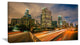 "Los Angeles Yellow Skyline Night" Canvas Print