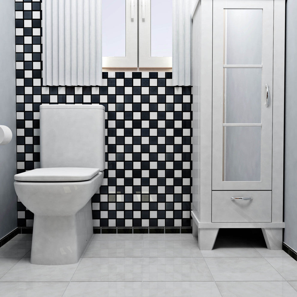 Squire Quad Matte Checkerboard Porcelain Floor and Wall Tile