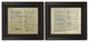 Framed Jefferson's Rough Draft of The Declaration of Independence Set