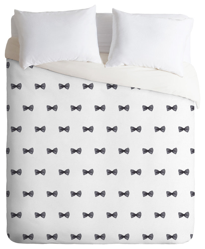 Social Proper Bows Bows Bows Duvet Cover Set, King