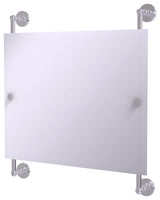 Prestige Skyline Landscape Frameless Rail Mounted Mirror, Satin Chrome