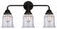 288-3W-BK-G182-LED Canton 3 Light 24" Bath Vanity Light, Matte Black