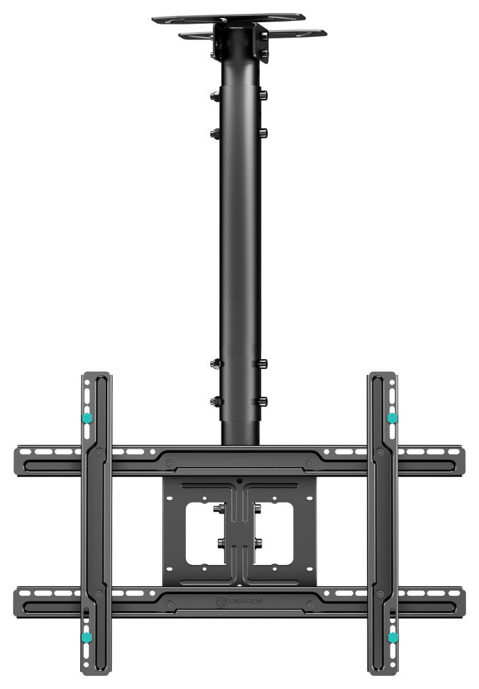ONKRON Ceiling TV Mount Hanging TV Bracket for 32'' - 70'' up to 150 lbs, Black