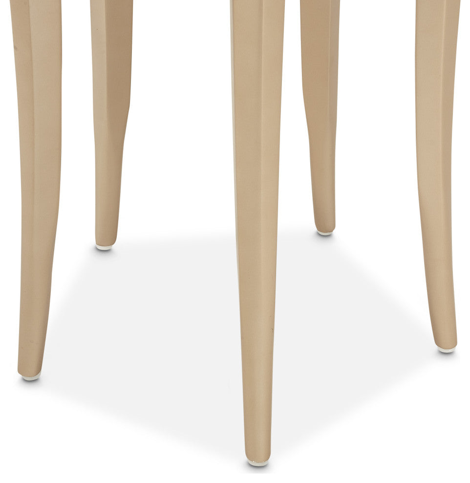 La Rachelle Chairside Table - Medium Champagne