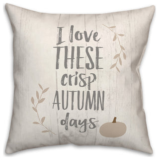 Love Crisp Autumn 16x16 Spun Poly Pillow