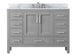 48 inch Plywood Freestanding Bathroom Vanity Set with Drawer and Doors, Grey