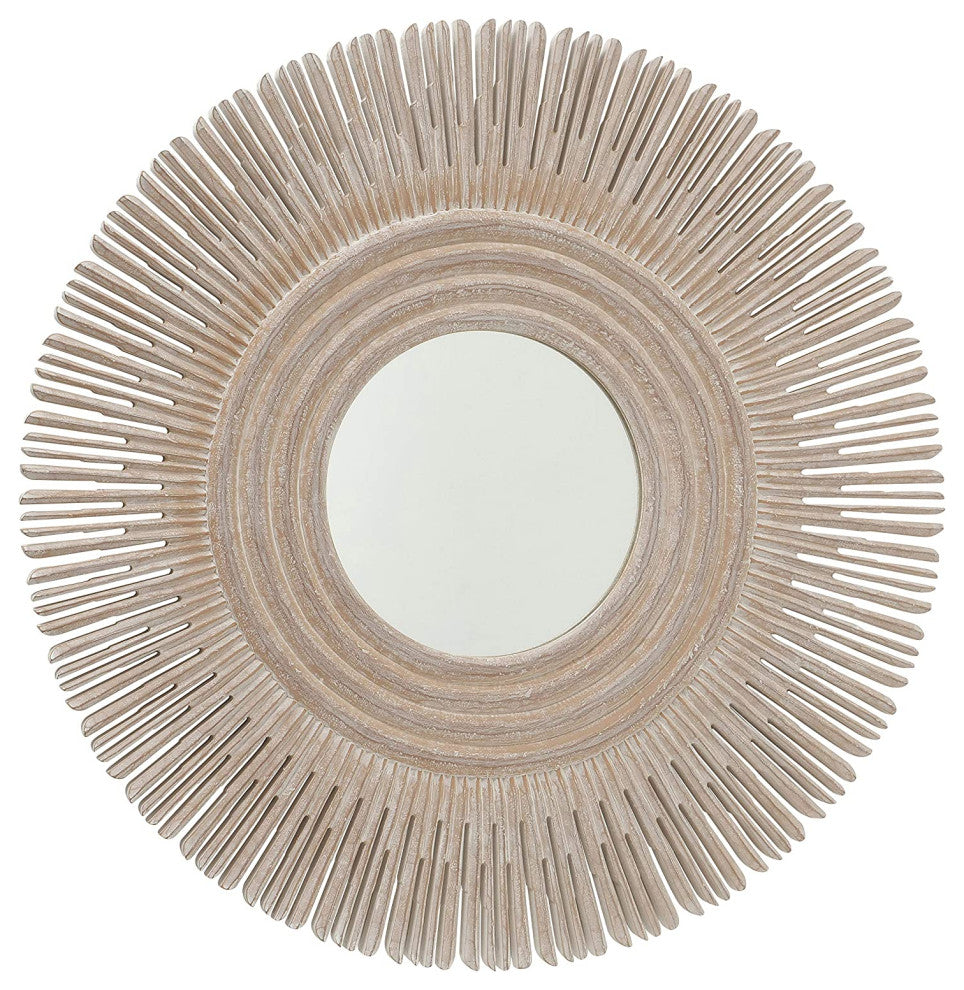 Boho Burst Accent Mirror, 35.5 Inches