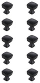 KB2022-MB-10PK Irvin 1.3" Square Knob Multipack, Set of 10, Matte Black