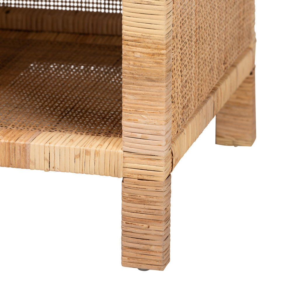 Ruby Mahogany & Rattan Collection, Console Table