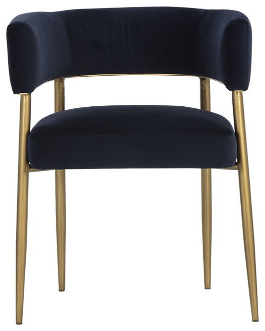 Maestro Dining Armchair, Abbington Navy