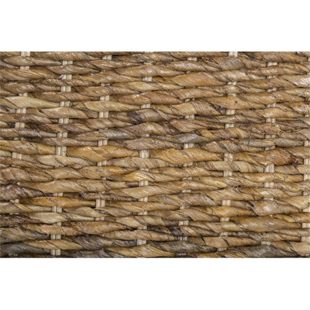 Trent Home Transitional Round Wicker/Rattan Coffee Table in Multi Brown