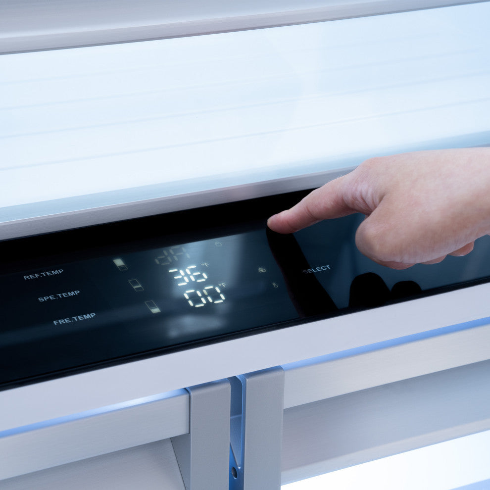Refrigerator With Internal Water and Ice Dispenser, Durasnow RBIVZ-SN-36-MB