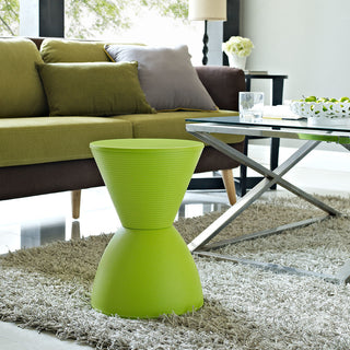Modern Contemporary Stool, Green, Plastic