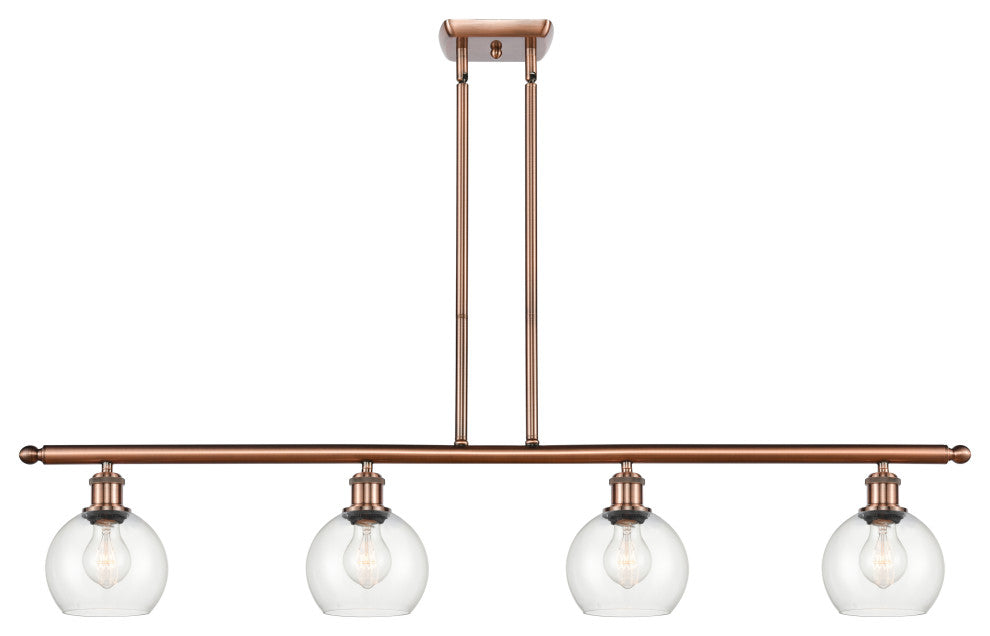 Innovations 516-4I-AC-G122-6-LED 4 Light Island Light, Antique Copper