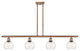 Innovations 516-4I-AC-G122-6-LED 4 Light Island Light, Antique Copper