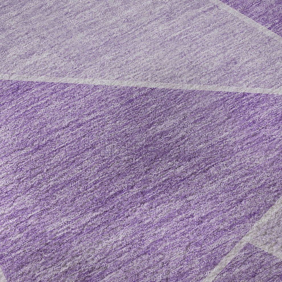 Premium Machine Washable Mayfield AMF636 Lilac 1'8" x 2'6" Rug