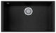 One Series 30" Undermount Single-Bowl Granite Sink, Black Metallic