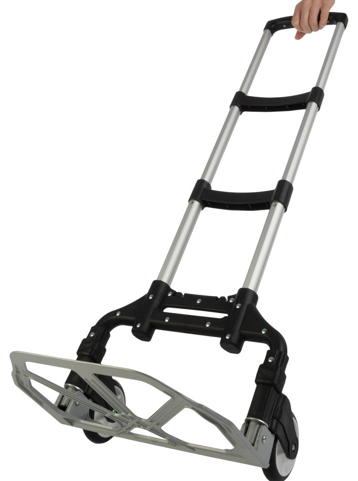 Folding Hand Dolly Cart With 154lb Capacity Lightweight and Compact Aluminum