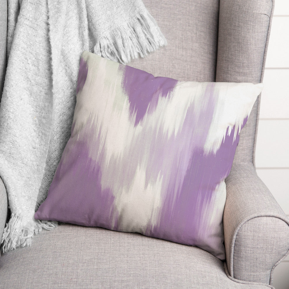 Purple Splotches 18x18 Spun Poly Pillow