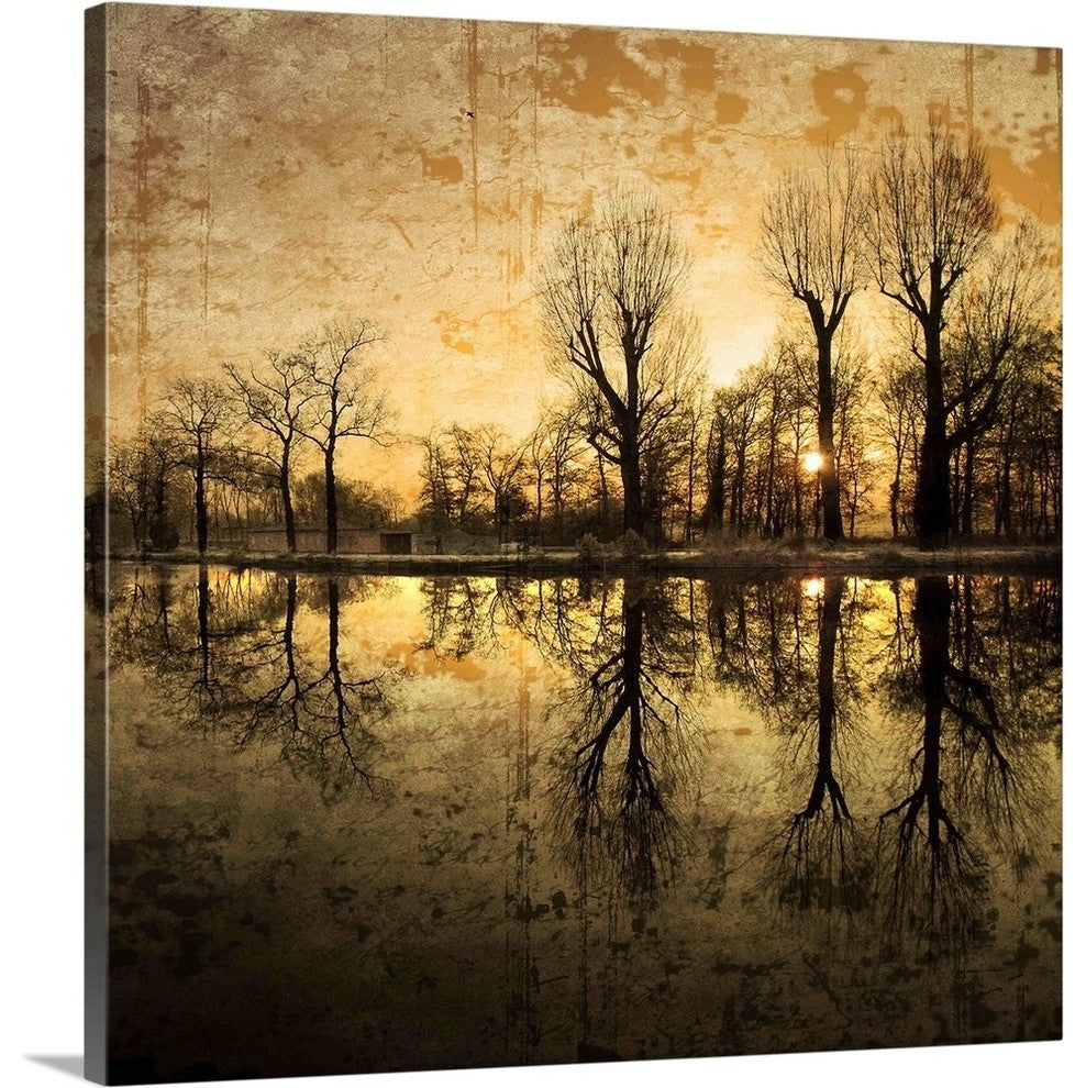 "Down Deep into the Pain" Wrapped Canvas Art Print, 20"x20"x1.5"