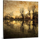 "Down Deep into the Pain" Wrapped Canvas Art Print, 20"x20"x1.5"