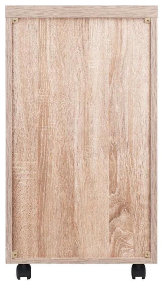 Kenner Storage Cabinet, 1-Drawer, Reclaimed Wood and White