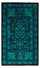Overdyed One-of-a-Kind Hand-Knotted Area Rug Green, 3' 1" x 5' 2"