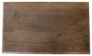 Corvin 3-Drawer Solid Wood Nightstand With Metal Glides, Antique Brown