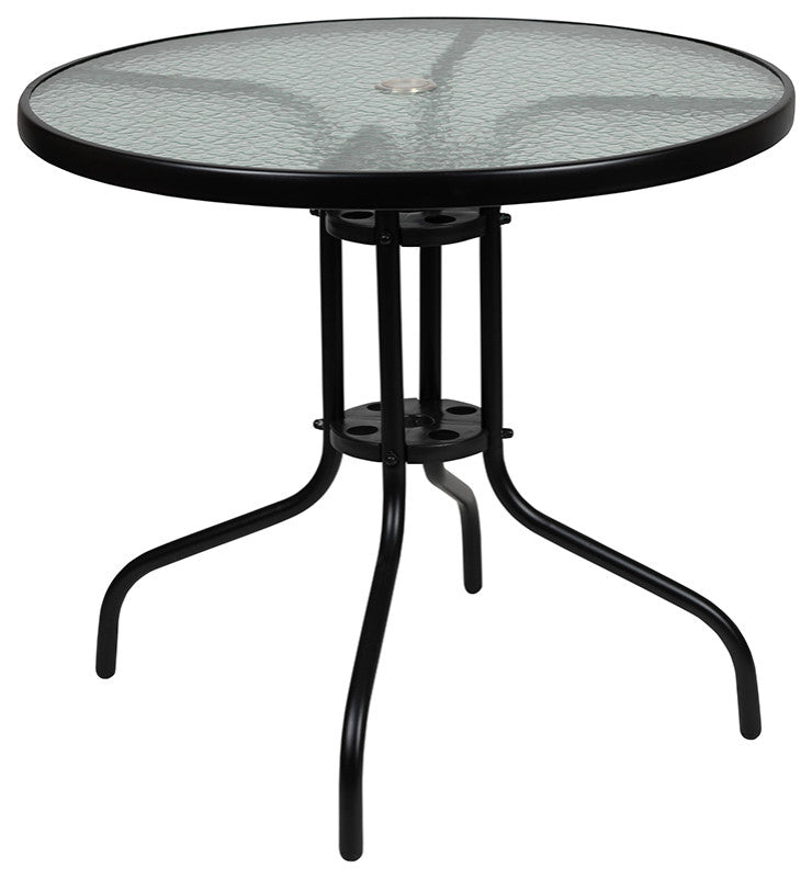 6PC Navy Patio Set & Umbrella
