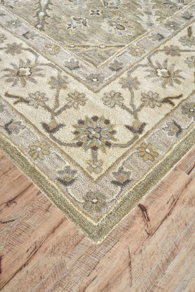 Weave & Wander Botticino Rug, Sage, 5'x8'